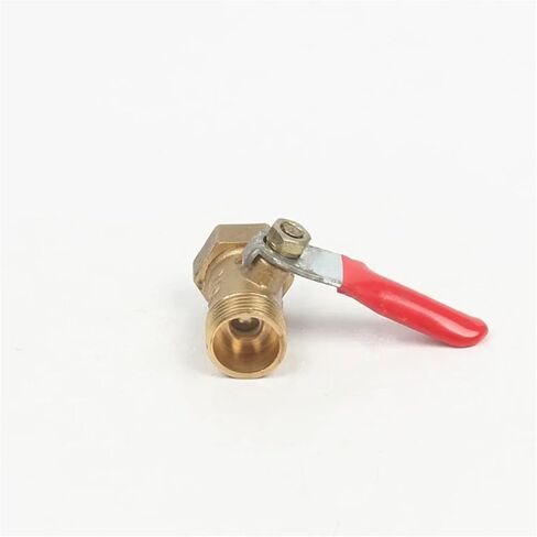 1PCS 1/8" 1/4'' 3/8'' 1/2'' Female/Male Threaded Ball Valve Brass Fitting Connector Copper Fitting Coupler Adapter Brass Ball Valve(3/8") in Kuwait