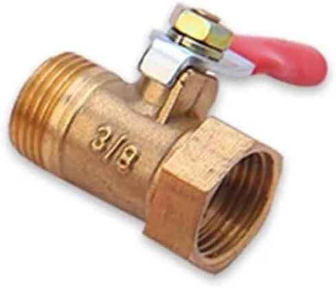 1PCS 1/8" 1/4'' 3/8'' 1/2'' Female/Male Threaded Ball Valve Brass Fitting Connector Copper Fitting Coupler Adapter Brass Ball Valve(3/8") in Kuwait