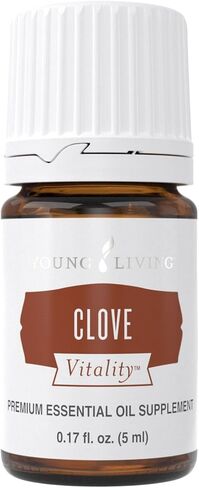 Clove Vitality 5ml by Young Living - Antioxidant and Immune System Support - Warm and Spicy Flavor, Tea Flavoring, Baked Goods Flavor - Culinary Essential Oil for Recipes in Saudi Arabia
