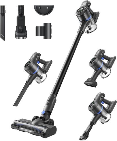 DREAME J30-W Cordless Vacuum Cleaner with LED Headlights, 450W Powerful Suction, 60Min Runtimes, Detachable Battery, One-Touch Emptying, Stick Vacuum Cleaner for Pet Hair, Carpet & Hard Floor in Saudi Arabia