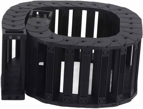 Drag Chain, Cable Drag Chain Full Enclosed Low Noise Series Towlines Cable Chains for Cars Cable Chains Removable Assembly (D35*125 Length 1m) in Saudi Arabia