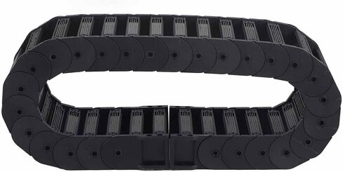 Drag Chain, Cable Drag Chain Full Enclosed Low Noise Series Towlines Cable Chains for Cars Cable Chains Removable Assembly (D35*125 Length 1m) in Saudi Arabia