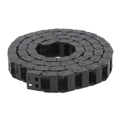 Cable Drag Chain, Nylon Heat Flame Nested Drag Chain, Black Cable Wire Carrier Drag Chain for CNC in Saudi Arabia