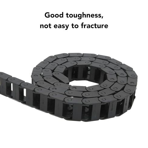 Cable Drag Chain, Nylon Heat Flame Nested Drag Chain, Black Cable Wire Carrier Drag Chain for CNC in Saudi Arabia