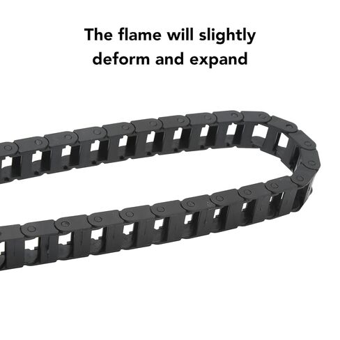 Cable Drag Chain, Nylon Heat Flame Nested Drag Chain, Black Cable Wire Carrier Drag Chain for CNC in Saudi Arabia