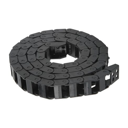 Cable Drag Chain, Nylon Heat Flame Nested Drag Chain, Black Cable Wire Carrier Drag Chain for CNC in Saudi Arabia