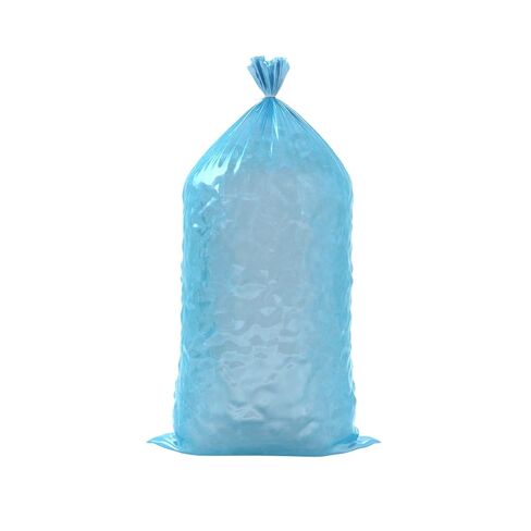 50 lb. Clear Plastic Ice Bag with Ice Print - 250/Case in Saudi Arabia