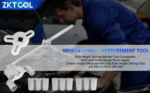 ZKTOOL New Upgrade Vehicle Height Measurement Tool Ride Height Setting Adapter Tool for Land Rover Range Rover Jaguar,Chassis Height Measurement Tool,Ride Height Setting Tool.JLR-204-557B-01 204-484 in Saudi Arabia