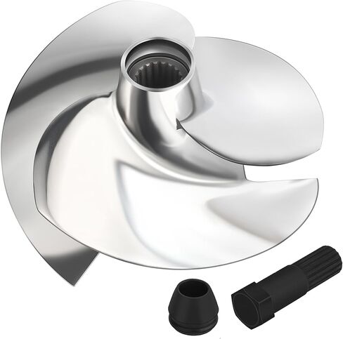 مجموعة مكره جت سكي تناسب Solas SK-CD-12/14 لـ Sea-Doo Spark 900 ACE، Spark 900 HO ACE، Spark TRIXX 2014-مكره جديد 140 مم مع أداة إزالة المكره وصندوق المكره in Kuwait