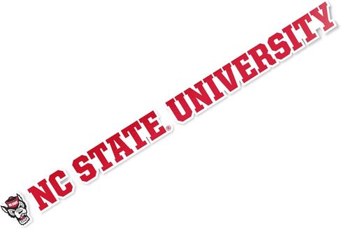 ملصق جامعة ولاية كارولينا الشمالية من صبار الصحراء Wolfpack NC State NCSU شعار الاسم ملصق من الفينيل لزجاجة مياه الكمبيوتر المحمول ودفتر قصاصات السيارة (ملصق مقاس 15 بوصة) in Saudi Arabia