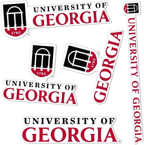 ملصق جامعة جورجيا لصبار الصحراء بلدغ UGA Dawgsr شارات الفينيل زجاجة مياه للكمبيوتر المحمول ورقة قصاصات السيارة T2 (النوع 2-6) in Saudi Arabia