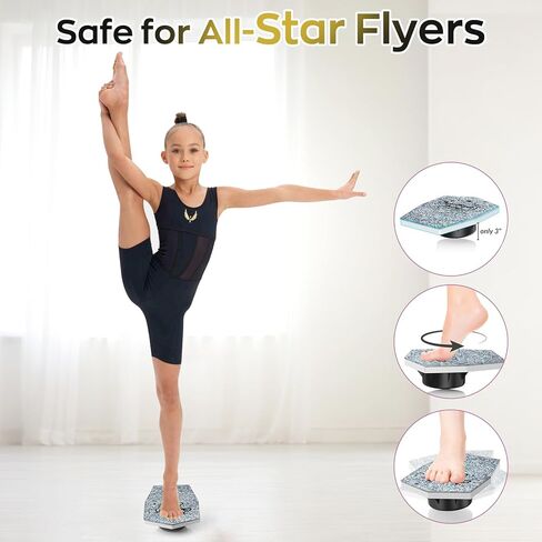 Flyer Cheer Stand - MUNNAR Standing Cheer Leading Balance Board, Flexibility Core Strength Training, Cheerleading Balance Trainer, Flyer Standing Practice Board, Stunt Cheer Balance Trainer in Saudi Arabia