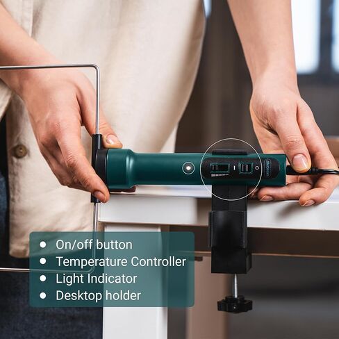 WINONS Hot Wire Foam Cutter with Temperature Controller and Light Indicator, WFC0008 Styrofoam Cutter with Max. Temp. - 400°C, Polystyrene Cutting Tool for DIY Projects (Kit of 10) in Saudi Arabia