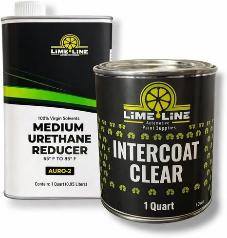LiME LiNE Automotive Basecoat with Urethane Reducer Quart Combo Pack (Intercoat Clear Combo.) in Saudi Arabia