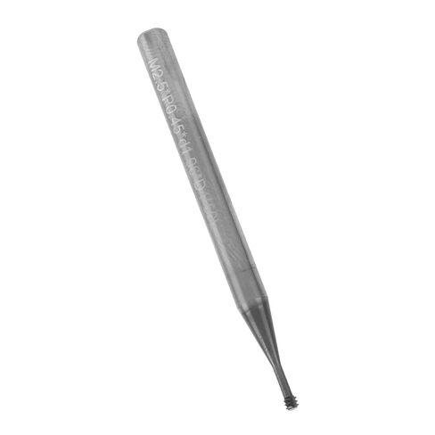 آلة قطع طحن فولاذ التنغستن، 3 أسنان 60 درجة لقمة نحت الخيط، أداة قطع دقيقة باستخدام الحاسب الآلي، مواصفات M2.5x0.45xD4x50 للمواد التي يصعب قطعها in Kuwait