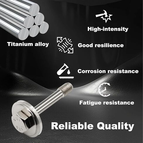 Upgrade Titanium Secondary Bolt & Collared Washer Compatible with Can-Am X3 Models 2017-2024 Defender HD10 2016-2023 Replace# 420441990 in Saudi Arabia