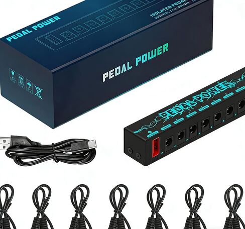 Guitar Pedal 8 Isolated DC Outputs, Low Noise, Metal Shell, Synchronous Output for Electric Guitar Effects Pedals in Saudi Arabia