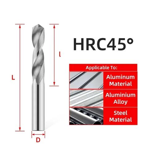 Carbide Drill Bit Metal Bits Tungsten Steel Drills for Metalworking CNC Lathe Stainless Drilling Tools 1.0-20.0mm 1Pcs(1.8mm) in Saudi Arabia