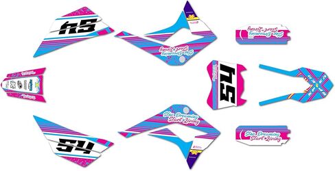 Graphics Kit for Kayo PIT BIKE TD125 (2021+) PULSE Series Tan 09 Mil - Dirt bike Custom Racing Graphics Decals Stickers Kit, no-plastics in Saudi Arabia
