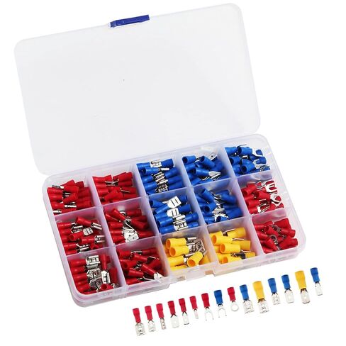 280pcs Electrical Connectors, Insulated Terminal Wire Connectors, AWG 22-10, Copper, Red, Yellow, Blue in Saudi Arabia
