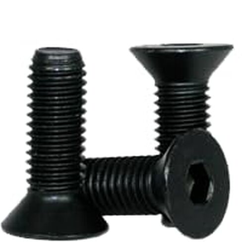 M4-0.70x8 MM Flat Head Socket Cap Screws, Black Oxide, 12.9 Alloy Steel, DIN 7991, 100-Pack in Saudi Arabia