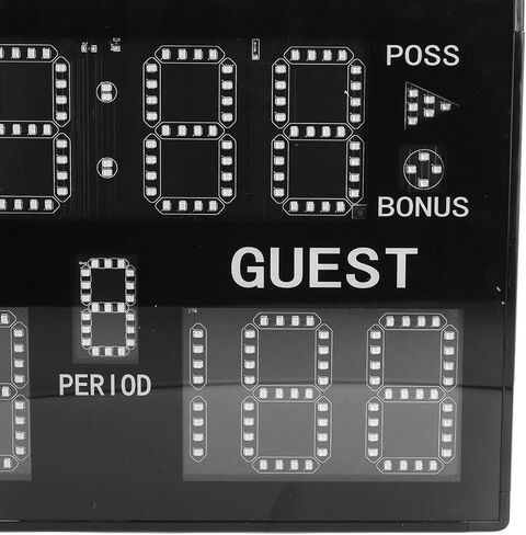 WALFRONT Basketball Electronic Scoreboard, LED Digital Timekeeper, 11 Digit Portable Timer for Indoor Sports Events and Training in Saudi Arabia