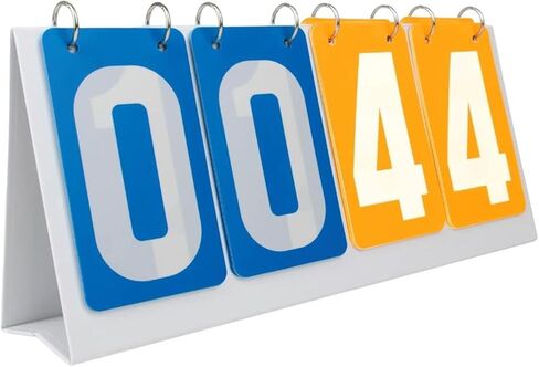 Flip Number Score Board Multi Sports Scoreboard 4 Digits Scoring Board Table Score Flipper for Badminton Basketball in Saudi Arabia