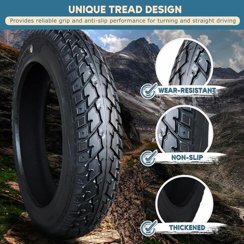 إطار بدون أنبوب 14x2.125، 14 x 2.125 8PR هيكل من النايلون للدراجة Neumático، مقاوم للثقب، مداس مضاد للانزلاق، بحد أقصى 300 كيلو باسكال، مع صمام زاوية - يناسب Ri_m فقط in Kuwait