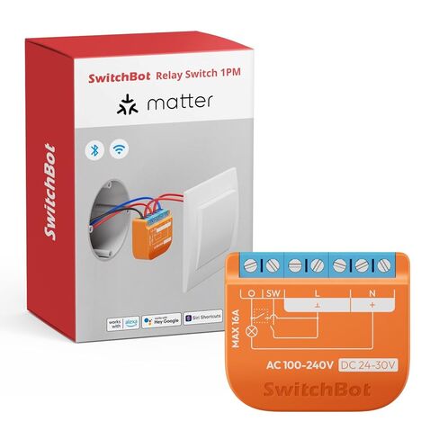SwitchBot Smart Relay Switch 2PM، قياس الطاقة، تحكم مزدوج في الإضاءة، مكرر بلوتوث مدمج، مفتاح Wi-Fi وبلوتوث متوافق مع Alexa/Apple Home/Google Home/Matter Hub، 2.4 جيجا هرتز in Kuwait