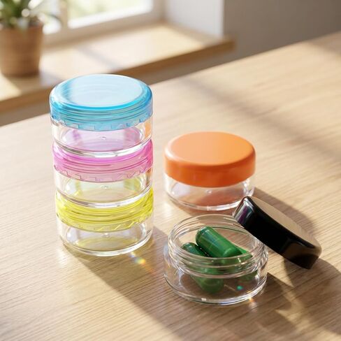 10 قطع من علبة حبوب منع الحمل الصغيرة من هيسيلا، علبة حبوب منع الحمل المستديرة، حاوية حبوب السفر المحمولة الصغيرة لتخزين الأدوية اليومية، حاوية منظم للحبوب، حاوية شفافة مدمجة، حامل علبة طبية لمحفظة الجيب in Saudi Arabia