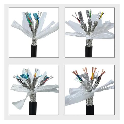 Communication Equipment Drag Chain Shielded Cable 2-20cores Double Shielded grouped Individually Shielded Twisted Pair TRVVPPS Anti-Jamming Signal Cable Wire and Cable(16 cores 1 Meters,20 AWG) in Saudi Arabia