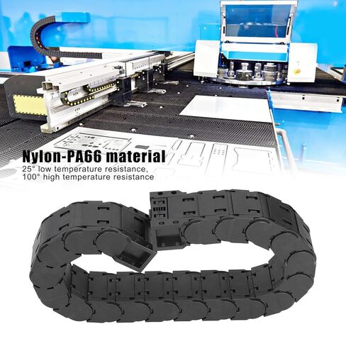 Low Noise Drag Chain, Temperature Nylon PA66, Customizable Length, Wear and Skid, for CNC Machines, Robotic Arms, and Industrial Equipment (D20*38) in Saudi Arabia