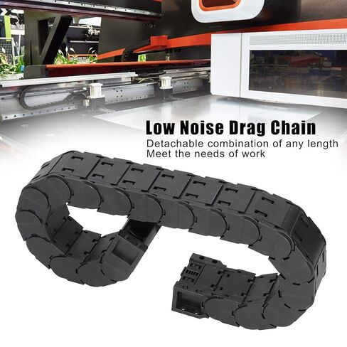 Low Noise Drag Chain, Temperature Nylon PA66, Customizable Length, Wear and Skid, for CNC Machines, Robotic Arms, and Industrial Equipment (D20*38) in Saudi Arabia