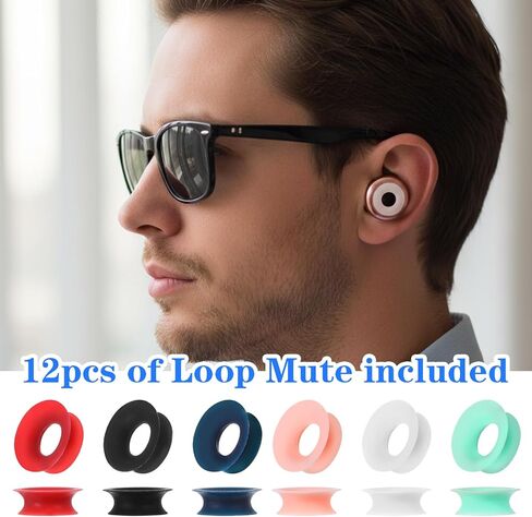 12pcs Mute Style Pack for Earplugs, Loop Quiet Earplug Quiet Ear Plugs Accessories for Extra 5 Db Noise Earplug for Home Office Library in Saudi Arabia