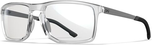 Wiley X WX Axe Sunglasses, Safety Glasses for Men and Women, UV Eye Protection for Shooting, Fishing, Biking, and Extreme Sports, Crystal Clear Frames, Clear Lenses in Saudi Arabia