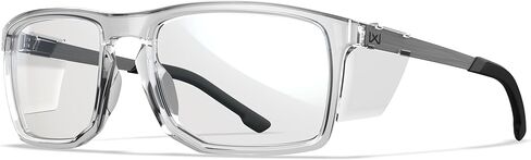 Wiley X WX Axe Sunglasses, Safety Glasses for Men and Women, UV Eye Protection for Shooting, Fishing, Biking, and Extreme Sports, Crystal Clear Frames, Clear Lenses in Saudi Arabia