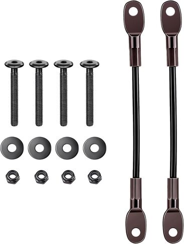 2Set of Boat Seat Cables (7in Long) Compatible with M-illennium B-100 Marine Boat Seat (Including 2Pcs 7" Boat Seat Cables, 4Pcs Bolts, 4Pcs Nuts, and 4Pcs Washers) in Saudi Arabia