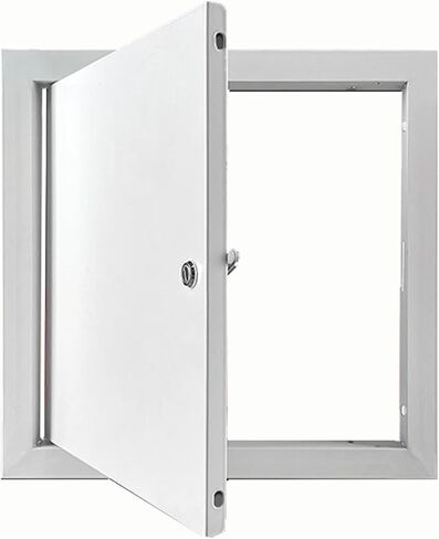 باب الهروب للفحص المعدني - غطاء باب الوصول إلى الجدار / السقف المدمج باللون الأبيض الناعم - باب الوصول الآمن للاستخدام التجاري والسكني (35 × 60 سم) in Kuwait