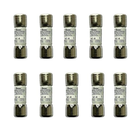 10-Pack جديد SC-8 SC-8A SC 8A 600Vac صمام تأخير الوقت، BP/SC-8A صمامات خرطوشة الرفض الحالية من الفئة G in Kuwait