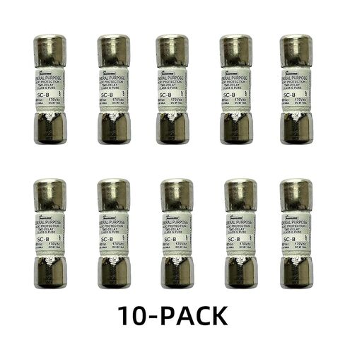 10-Pack جديد SC-8 SC-8A SC 8A 600Vac صمام تأخير الوقت، BP/SC-8A صمامات خرطوشة الرفض الحالية من الفئة G in Kuwait