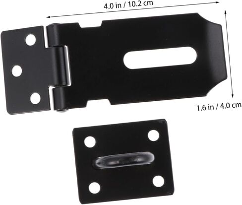 Door Lock Bolts,Gate Bolt Door, 1pc Cabinet Safety Locks Door Security Latch Hotel Door Latch Anti- Door Lock Front Door Lock Buckle (Color : Black, Size : 10.2X4cm) in Saudi Arabia