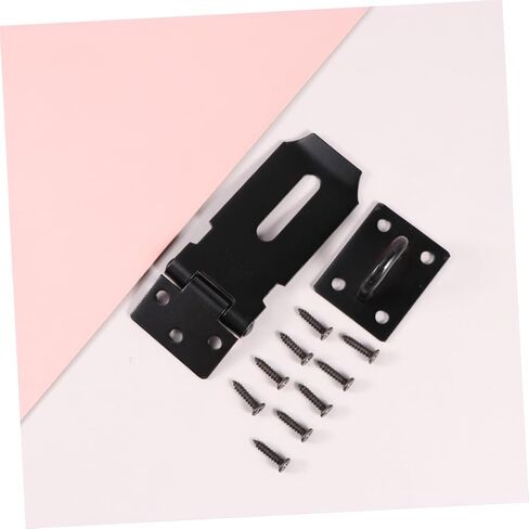 Door Lock Bolts,Gate Bolt Door, 1pc Cabinet Safety Locks Door Security Latch Hotel Door Latch Anti- Door Lock Front Door Lock Buckle (Color : Black, Size : 10.2X4cm) in Saudi Arabia