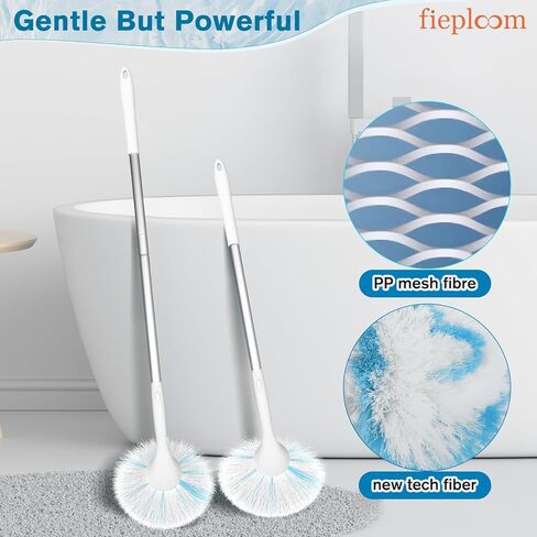 Tub Tile Scrubber Brush with 48" Long Handle, 2026 Version 1 Pc Non-Scratch Soft Tub Mop, All-in-One Adjustable Bathroom Brush for Bathtub, Shower, Sink, Faucet, and Wall Tile（1） in Saudi Arabia