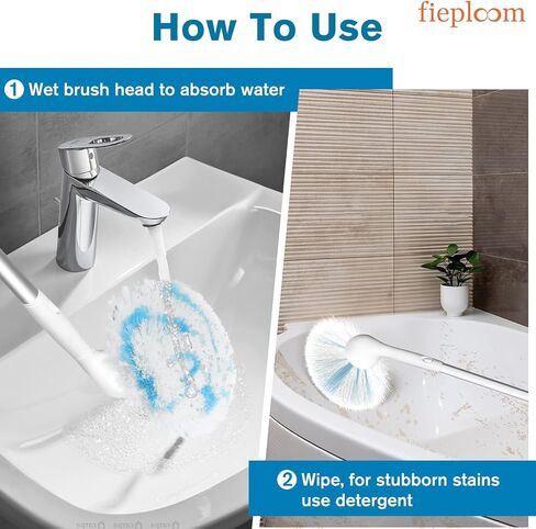 Tub Tile Scrubber Brush with 48" Long Handle, 2026 Version 1 Pc Non-Scratch Soft Tub Mop, All-in-One Adjustable Bathroom Brush for Bathtub, Shower, Sink, Faucet, and Wall Tile（1） in Saudi Arabia
