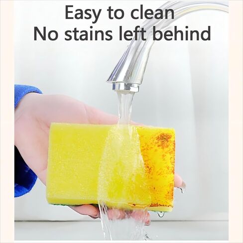 10 Pack Kitchen Cleaning Sponges, Dual Side Cleaning Dish Sponges for Home and Kitchen, Anti-Scratch Scrubbing Sponges in Saudi Arabia