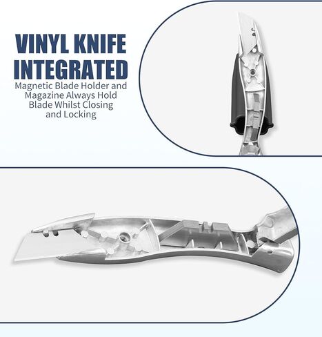 CUTTEREX الثقيلة SharkKnife VinylKnife UtilityKnife سكين تسقيف دلفين دولفين سكين السجاد، 4 قطع سكاكين و 30 شفرات in Kuwait