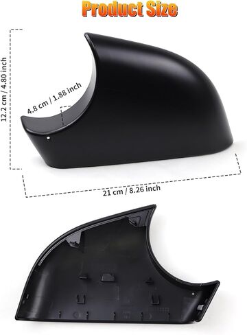 غطاء سفلي للمرآة، غطاء قاعدة مرآة الرؤية الخلفية لجانب الركاب متوافق مع طراز Tesla 3 2021-2023، OE 8202102 8202202 22873005 22873006 (أسود، موديل 3 جانب الركاب) in Kuwait