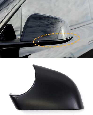 غطاء سفلي للمرآة، غطاء قاعدة مرآة الرؤية الخلفية لجانب الركاب متوافق مع طراز Tesla 3 2021-2023، OE 8202102 8202202 22873005 22873006 (أسود، موديل 3 جانب الركاب) in Kuwait