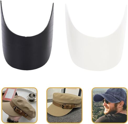VALICLUD 10pcs Baseball Hat Brims Visor Boards Plastic Hat Replacement Brims Panels Caps Support Inserts for Sports and Outdoor Use in Saudi Arabia