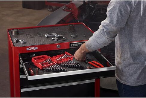 مجموعة مفاتيح ربط السقاطة من كرافتس مان، 20 قطعة، مجموعة مفاتيح ربط بسقاطة 90 سنًا SAE/مترية مع حقيبة، أرجوحة قوسية 4 درجات (CMMT87220) in Kuwait